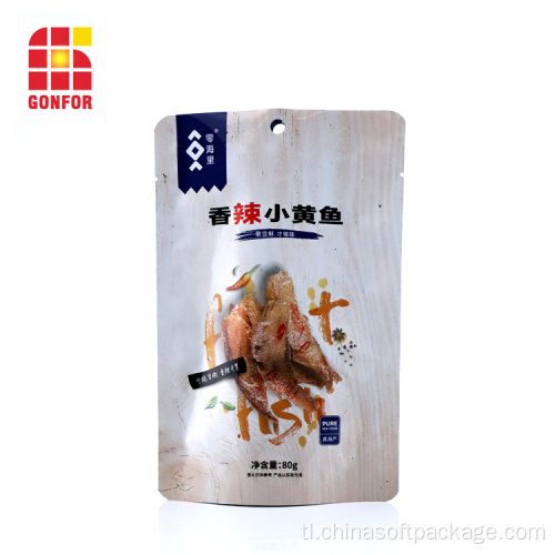 Ang aluminyo pouch ay tumayo ng bag para sa packaging ng seafood
